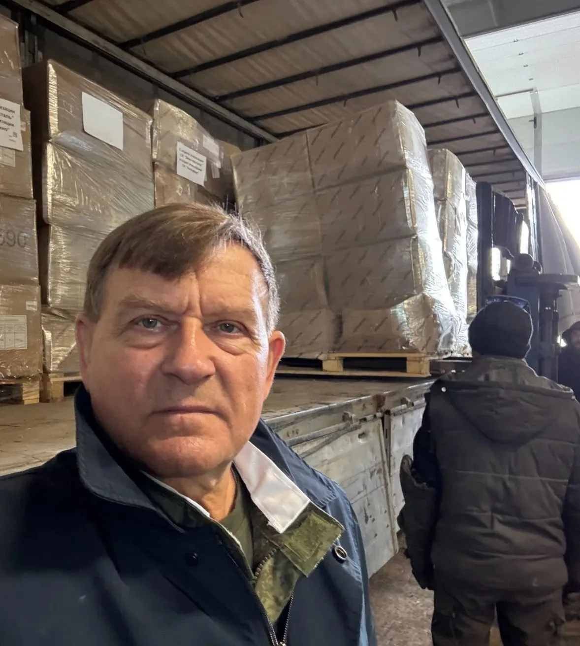 На снимке: представитель Российского фонда ветеранов в Калужской области, председатель областного Совета ветеранов полковник в отставке Анатолий Исаченко.